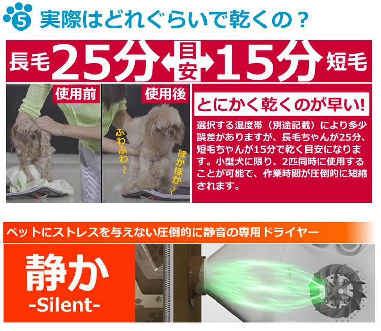 乾くのが早い